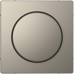 Merten Zentralplatte mit Drehknopf, Nickelmetallic, System Design 