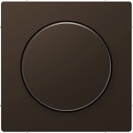 Merten Zentralplatte mit Drehknopf, Moccametallic, System Design 