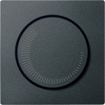 Merten Zentralplatte für Drehzahlsteller, anthrazit, System M 