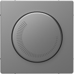 Merten Zentralplatte für Drehzahlsteller, Edelstahl, System Design 