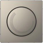 Merten Zentralplatte für Drehzahlsteller, Nickelmetallic, System Design 