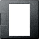 Merten Zentralplatte für Universal Temperaturregler-Einsatz mit Touch-Display anthrazit, System M 