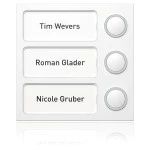 Ritto 1875370 Portier Tastenmodul 3 Wohnungen weiß 