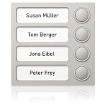 Ritto 1875430 Portier Tastenmodul 4 Wohnungen titan 