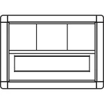 Ritto 1885070 Briefkastenrahmen 1 Wohnung weiß 