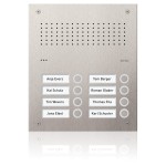 Ritto RGE1812125 Acero pur Edelstahl-Türstation Audio 8 Wohnungen Edelstahl 