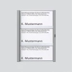 Sonderartikel: Siedle TM611-3,BTM650-3TM Namensschild komplett Titan-Metallic 200029044-00 