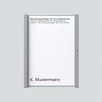 Sonderartikel: Siedle TM612-1,BTM650-01TM Namensschild komplett Titan-Metallic 200029785-00 