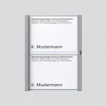 Sonderartikel: Siedle TM612-2,BTM650-02TM Namensschild komplett Titan-Metallic 200029789-00 