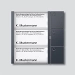 Siedle BTM650-03AG Bus-Tasten-Modul Anthrazitgrau 210004909-00 