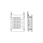 Striebel & John 2CPX037800R9999 Kombi-Set D0-Reiterelemente 2RE / BH000, 1FB Kombi-Set, montiert auf EDF-Profil 