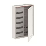 Striebel & John 2CPX052221R9999 Kleinverteiler Aufputz, 2FB, 5-reihig, WiFi-Tür mit Kunststoffeinsatz 