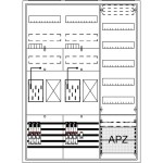 Striebel & John 2CPX054242R9999 Komplettschrank, Aufputz, BKE-I, A37 2Z2R1V5A2, Schutzklasse II, Schutzart IP31 