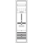 Striebel & John 2CPX054252R9999 Komplettschrank, Aufputz, Dreipunkt, A17 1Z, Schutzklasse II, Schutzart IP31 