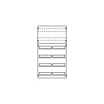 Striebel & John 2CPX077811R9999 Verteilerfeld, 6RE/2FB, BH2, Modul montiert auf EDF-Profil 