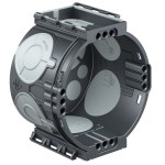 KAISER 1055-25 Luftdichte Unterputz Gerätedose mit 4x3 Schraubdomen, Kunststoff, IP20, halogenfrei, flammwidrig, VPE=25 Stück 