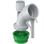 Kaiser 1202-29 Betonbau Wand- und Deckenkrümmer 30° für M32 Rohre mit Putzhaut 2-teilig 80 x 41 x 83 mm 