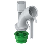 Kaiser 1202-34 Betonbau Wand- und Deckenkrümmer 30° für M25 Rohre mit Putzhaut 2-teilig 72 x 35 x 78 mm 