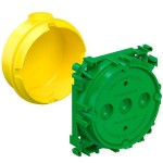 Kaiser 1255-43 Betonbau Gerätedose mit Putzhaut ohne Stützelementaufnahme Tiefe 41 mm 