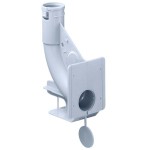 Kaiser 1261-14 Betonbau Wand-Decken-Übergang 90° für M25 Rohre mit 2 Verschlussdeckeln 