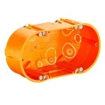 Kaiser 9062-02 Hohlwand Doppel-Geräte-Verbindungsdose mit Geräteschrauben 