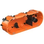 Kaiser 9253-22 Hohlwand Geräte-Verbindungsdose O-range ECON® 3 mit Geräteschrauben Tiefe 48 mm 