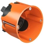 Kaiser 9266-22 Hohlwand Rohr-Geräte-Verbindungsdose O-range ECON® luftdicht mit Geräteschrauben Tiefe 62 mm 25 Stück 