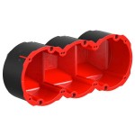 Kaiser 9499-77.03 Brandschutz Quickbox Maxi HWD 90 3x1 Ø83mm für Brandschutzwände EI30-EI90 205 x 83 x 73.5 mm 