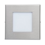 Brumberg 10140203 LED-Wandeinbauleuchte 230V AC 50 Hz 1,2W 3000K quadratisch edelstahl M 