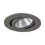 Brumberg 12261643 LED-Einbaustrahler 350 mA 7W 38° 2700K rund schwenkbar titan matt IP20 