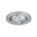 Brumberg 12353253 LED-Einbaustrahler 350 mA 6W 38° 3000K rund schwenkbar alu matt IP65 