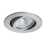 Brumberg 12361253 LED-Einbaustrahler 350 mA 7W 38° 3000K rund schwenkbar alu matt IP20 