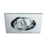 Brumberg 12362023 LED-Einbaustrahler 350 mA 7W 38° 3000K quadratisch schwenkbar chrom IP 