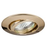 Brumberg 1963.05 Einbaustrahler GX5,3/ max. 50W rund schwenkbar gold Fassung mit Zuleitung 