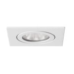 Brumberg 26005070 Einbaudownlight GX5,3/ max. 35W quadratisch starr weiss Material Edelstah 