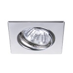 Brumberg 36305150 Einbaustrahler GU10 max. 50W quadratisch schwenkbar nickel matt IP20 