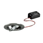 Brumberg 38363153 LED-Einbaustrahler 230V AC 50 Hz 6W 38° 3000K rund schwenkbar nickel 