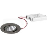 Brumberg 39353643 LED-Einbaustrahler 230V AC 50 Hz 6W 38° 3000K rund schwenkbar titan mit 