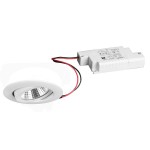 Brumberg 39363073 LED-Einbaustrahler 230V AC 50 Hz 6W 38° 3000K rund schwenkbar weiss, 