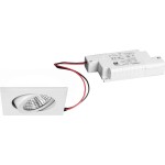 Brumberg 39365073 LED-Einbaustrahler 230V AC 50 Hz 6W 38° 3000K quadratisch schwenkbar, 