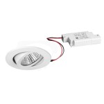Brumberg 39461073 LED-Einbaustrahler 230V AC 50 Hz 6W 38° dim2warm 3000K - 1800K rund, 