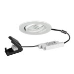Brumberg 39483173 LED-Einbaustrahler 230V AC 50 Hz 6W 38° dim2warm 3000K - 1800K rund, 