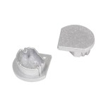 Brumberg 53072260 Endkappen-Set zu LED-Anbau-Eckprofil 53701260 silber 