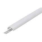 Brumberg 53431070 Kunststoff-Abdeckung opal L x B x H: 2000 x 19,2 x 10,9mm Transmissionsgrad 