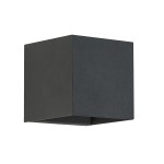 Brumberg 60025183 LED-Wandanbauleuchte 230V AC 50 Hz 10W 3000K strukturschwarz IP54 quadratisch 