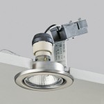 Brumberg H2191.07 Einbaustrahler GZ10 max. 50W rund schwenkbar weiss Material Edelstahl V2A 