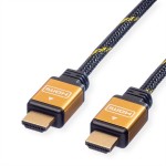 ROLINE 11.04.5563 GOLD HDMI High Speed Kabel, ST-ST, 3 m 