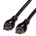 ROLINE 11.04.5685 4K HDMI Ultra HD Kabel mit Ethernet, ST/ST, schwarz, 10 m 