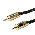 ROLINE 11.09.4285 GOLD 3,5mm Audio-Verbindungskabel ST/ST, 5 m 