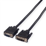 VALUE 11.99.5430 DVI-VGA Kabel, DVI (12+5) ST - VGA ST, 3 m 